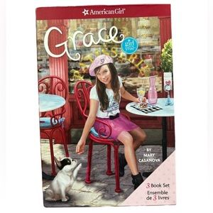 5 American Girl Doll Books - Grace (3 box set), Luciana, Saige